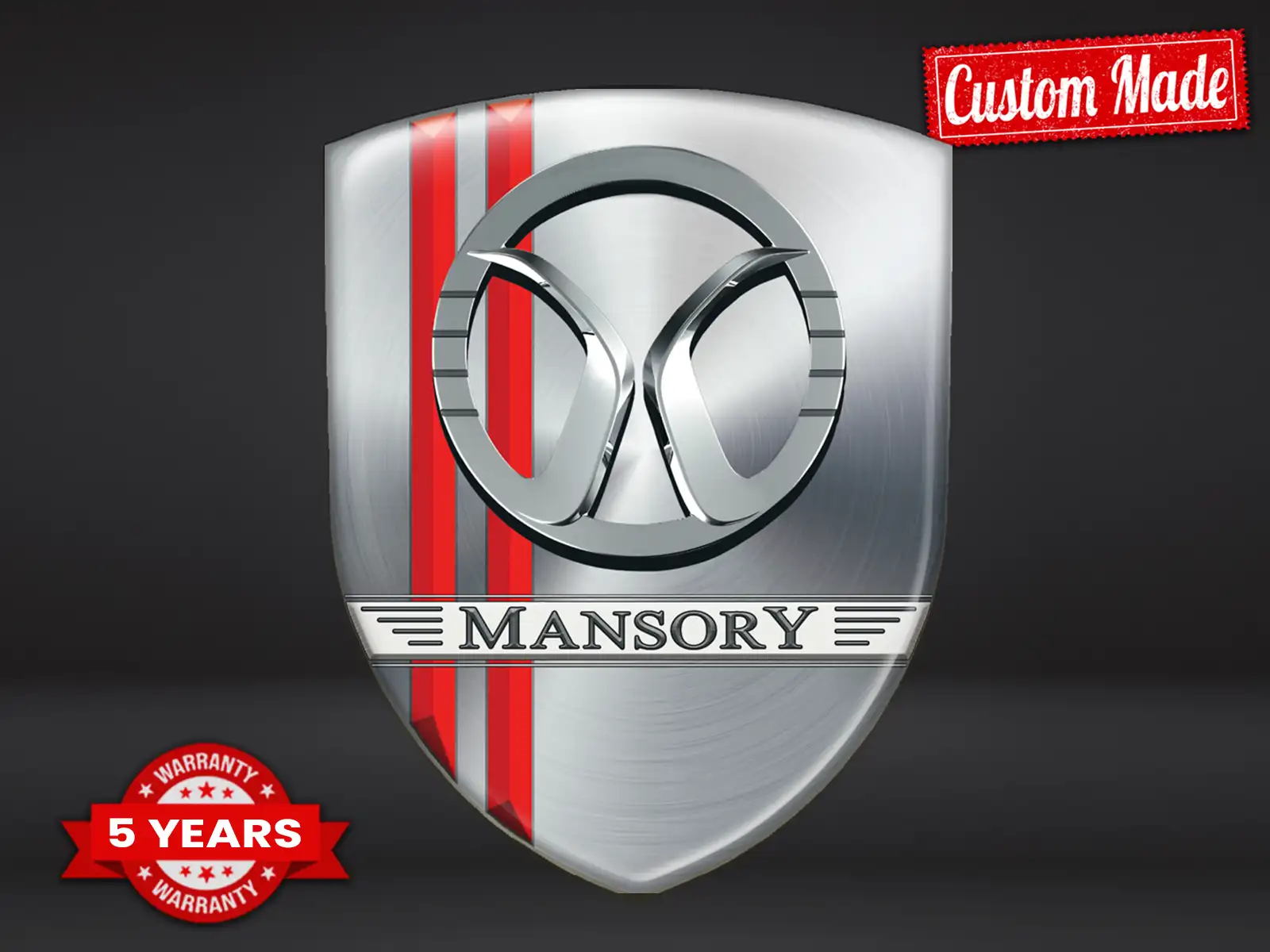 Mansory Fensteraufkleber Auto Sportlich Premium Anpassbar